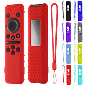 Kukkumiskindel kest BN59-01432A 01432B Kaugjuhtimispuldi kaaned silikoonpaelaga põrutuskindlad Samsung 8K Neo QLED HDR nutiteleri jaoks