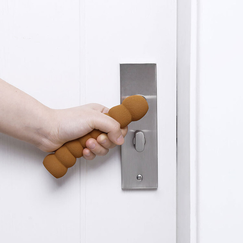 Πώμα χειρολαβής πόρτας 1 τεμ. μαλακό καουτσούκ, στρογγυλό πόμολο πόρτας, κάλυμμα αφρού Προστατευτικό επίπλων παιδικό προστατευτικό ασφαλείας Χωρίς στατικά