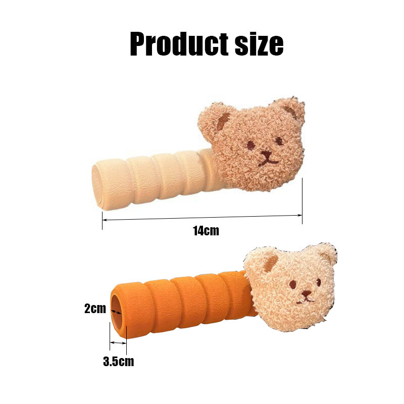 Bear Door Handle Cover Anti Bump and Anti Static Cute Door Protector Door Protector Decoration of Furniture