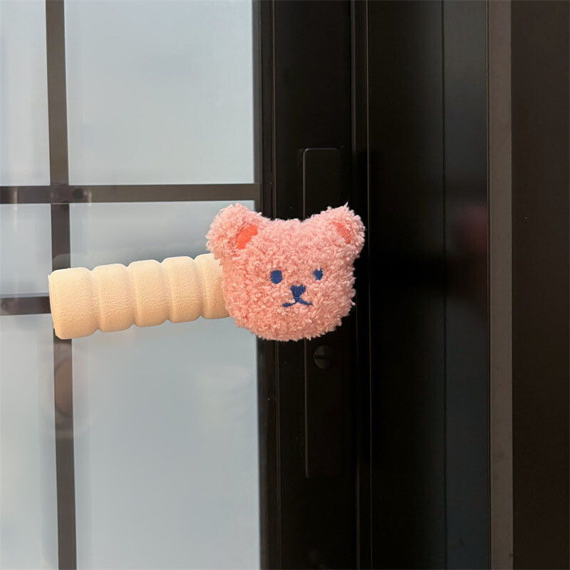 Bear Door Handle Cover Anti Bump and Anti Static Cute Door Protector Door Protector Decoration of Furniture