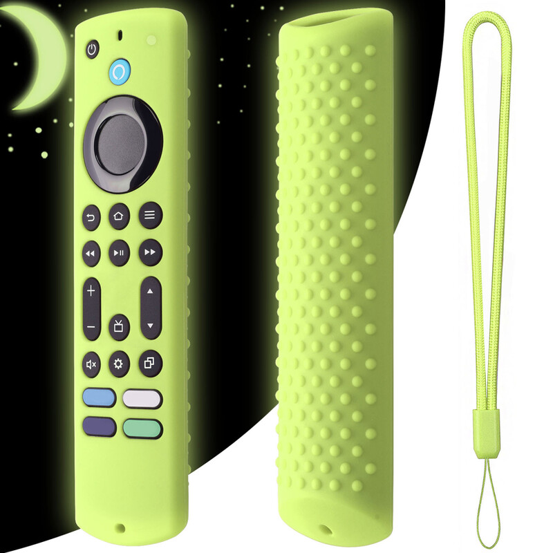 Kaugkattega kaitseümbris, silikoonist ümbris, kaitseümbris, mis sobib uue Amazon Fire TV Stick 4K Max 2023 RC jaoks