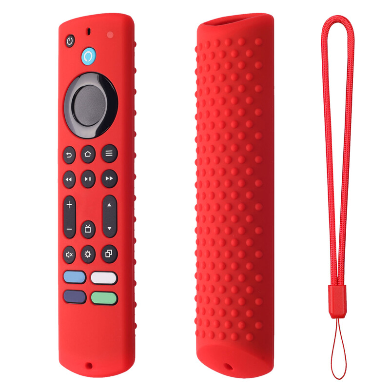 Kaugkattega kaitseümbris, silikoonist ümbris, kaitseümbris, mis sobib uue Amazon Fire TV Stick 4K Max 2023 RC jaoks