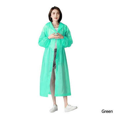 Moodne EVA laste täiskasvanute vihmamantel, lastele täiskasvanutele mõeldud paksendatud veekindel vihmamantel tüdrukule poisile õues matkamiseks reisimiseks korduvkasutatav vihmajope