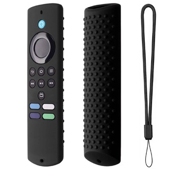 Силиконов калъф за Fire TV Stick Lite 4k 2021 Дистанционно управление Удароустойчив Противоплъзгащ се Прахоустойчив Резервен защитен капак