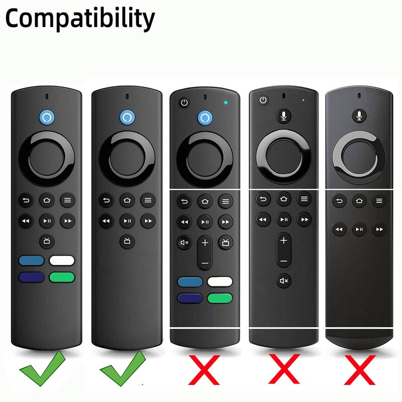 Θήκη σιλικόνης για Fire TV Stick Lite 4k 2021 Τηλεχειριστήριο Αντιολισθητικό αντιολισθητικό κάλυμμα προστασίας από τη σκόνη