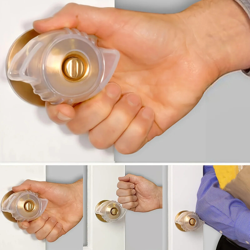 1PC Προστατευτικό λαβής πόρτας σιλικόνης Αντισύγκρουση Μαξιλάρι λαβής πόρτας Προστασία μωρού Αθόρυβο κάλυμμα λαβής πόρτας