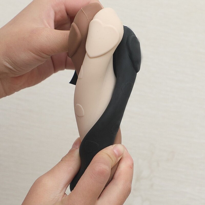 13,5 cm nuo susidūrimo durų rankenos dangtelis Silikoninis antistatinis durų rankenos dangtis Tylus neslystantis vaikų saugos durų apsauginis dangtelis