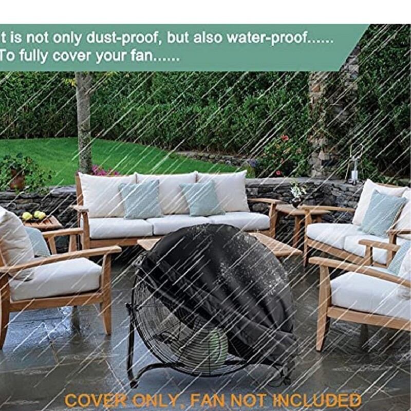 Tööstuslik ventilaatori kate UV-kaitse Veekindel tolmukindel kokkupandav elektriline ventilaatori kate välitingimustes siseruumides oleva magamistoa jaoks Tolmukindel