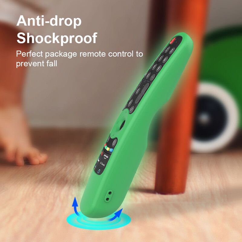 AN-MR21GA kaugjuhtimispuldi silikoonist kaitsekate LG Smart TV jaoks AN-MR21/MR21GC Põrutuskindel pestav kaugjuhtimispuldi pehme ümbris