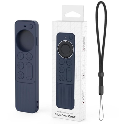 Husă de protecție din silicon Husă durabilă pentru Apple TV Dust Generation 4K Siri Telecomandă antișoc Manșon de piele