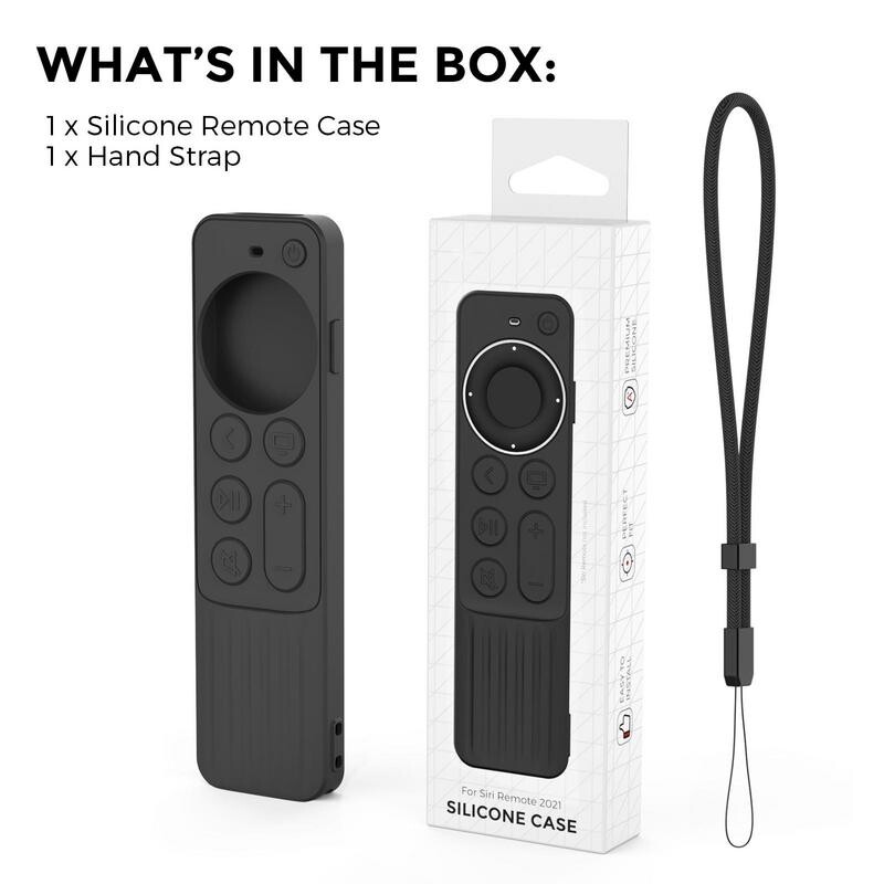 Husă de protecție din silicon Husă durabilă pentru Apple TV Dust Generation 4K Siri Telecomandă antișoc Manșon de piele