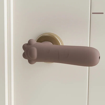 Silikoonist uksenupu kate Staatilise elektrivaba armas, vastupidav ohutus, kokkupõrkevastane käepide, varrukas Magamistoa elutuba seinakaitsekatted