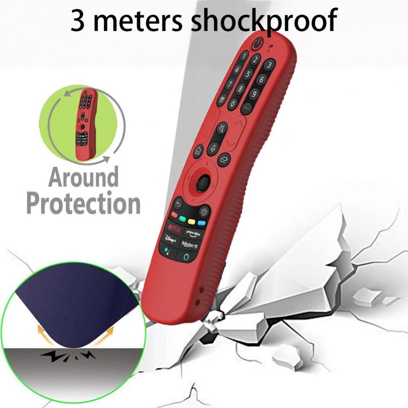 Silikoonist kaugjuhtimispuldi ümbrised Nutiteleri kaitsekatted Põrutuskindel kaugjuhtimispult AN-MR21GC AN-MR21GA AN-MR21N