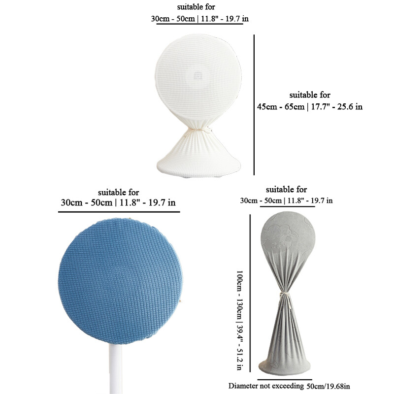 Κάλυμμα ανεμιστήρα δαπέδου Προστατευτικό κάλυμμα θήκη ανεμιστήρα All-inclusive Ελαστικό κάλυμμα διχτυού αποθήκευσης γενικής χρήσης Μισό τυλιγμένο πανί σκόνης Οικιακή χρήση