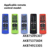 1 Pc Προστατευτικό κάλυμμα σιλικόνης για αντιπυρικό κάλυμμα αντισκόνης τηλεχειριστηρίου LG αδιάβροχη θήκη με κορδόνι