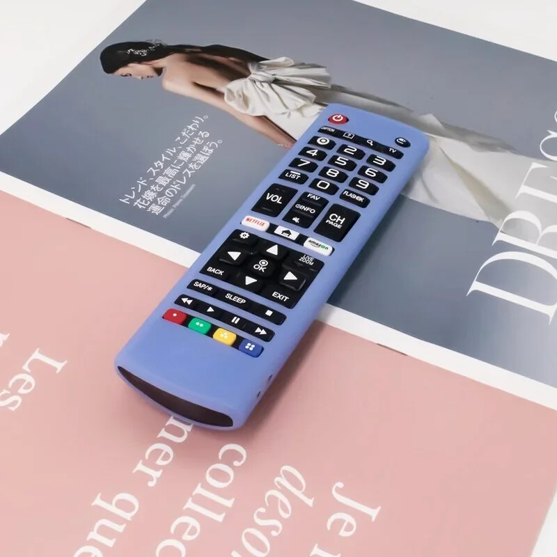 1 Pc Προστατευτικό κάλυμμα σιλικόνης για αντιπυρικό κάλυμμα αντισκόνης τηλεχειριστηρίου LG αδιάβροχη θήκη με κορδόνι