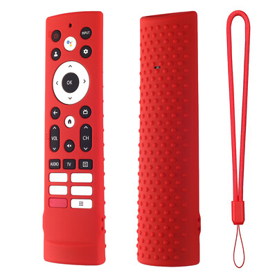 Kaugjuhtimispuldi ümbris libisemisvastane kaitseümbris Põrutuskindel teleri kaugjuhtimispuldi kate koos eemaldatava kaelapaelaga Hisense Voice Remote ERF3V90H jaoks