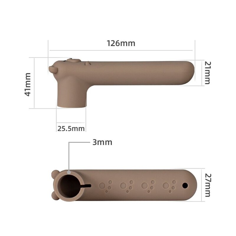 Pretsadursmes durvju roktura pārsegs Antistatiskais pretslīdēšanas bērniem drošības durvju roktura aizsargs kluss silikona durvju roktura vāks Sākums