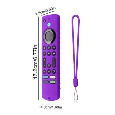 2023. aasta Amazon Fire TV Stick 4k Max kaugjuhtimispuldi silikoonist põrutuskindel asendusümbrise jaoks põrutuskindel kest koos kaelapaelaga