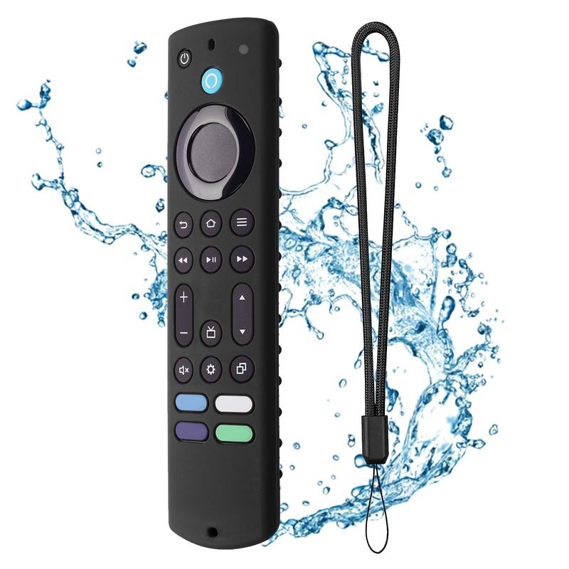 2023. aasta Amazon Fire TV Stick 4k Max kaugjuhtimispuldi silikoonist põrutuskindel asendusümbrise jaoks põrutuskindel kest koos kaelapaelaga