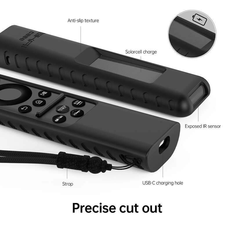 Husă din silicon pentru telecomandă pentru Samsung 2023 TM2360E BN59-01432A TM2361E BN59-01439A Carcasă pentru telecomandă OLED Smart TV cu șnur