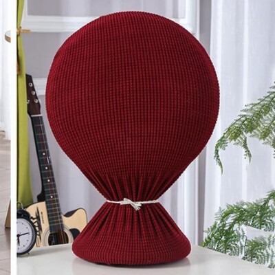 Επαναχρησιμοποιήσιμα ηλεκτρικά καλύμματα ανεμιστήρα ανθεκτικά στη σκόνη Ελαστικά μονόχρωμα μισό τυλιγμένο πανί σκόνης προστατευτικό κάλυμμα ανεμιστήρα βάσης