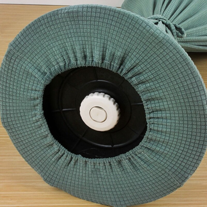 Επαναχρησιμοποιήσιμα ηλεκτρικά καλύμματα ανεμιστήρα ανθεκτικά στη σκόνη Ελαστικά μονόχρωμα μισό τυλιγμένο πανί σκόνης προστατευτικό κάλυμμα ανεμιστήρα βάσης
