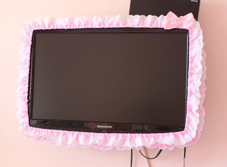 24-48 INCHES televizoriaus dangtelis nuo dulkių Kompiuterio monitoriaus apsaugos lazdelė, ant sienos montuojamas stalinis lenktas ekranas, minkštas audinys