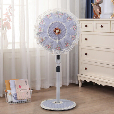 Uued pitsist lillelised põrandaventilaatori katted Elektriventilaatori tolmukate Seisvad ventilaatorid Kaitsmine Kõik hinnas Mootori stiilis ventilaatori kate