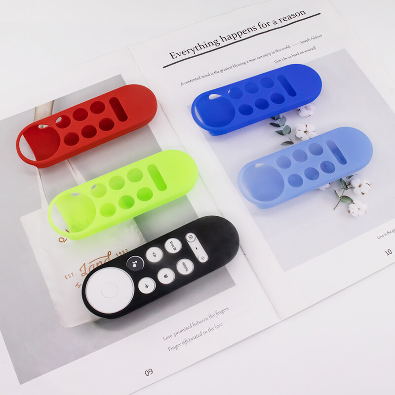 Silikoonümbris Chromecasti jaoks Google TV 2020 Voice Remote põrutuskindel kaitsekate 2020 Chromecast Voice Remote jaoks