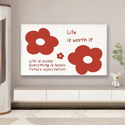 TV ekrano dangtelis LCD apsauga nuo dulkių dangtelis buitinis pakabinamas televizoriaus dangtelis poliesteris elastinis audinys prancūziško kremo vėjo televizoriaus dangtelis