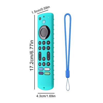 Uus Amazon Fire TV Stick 4k Max 2023 kaugjuhtimispult silikoonist põrutuskindel asendusümbris põrutuskindel ümbrispaelaga