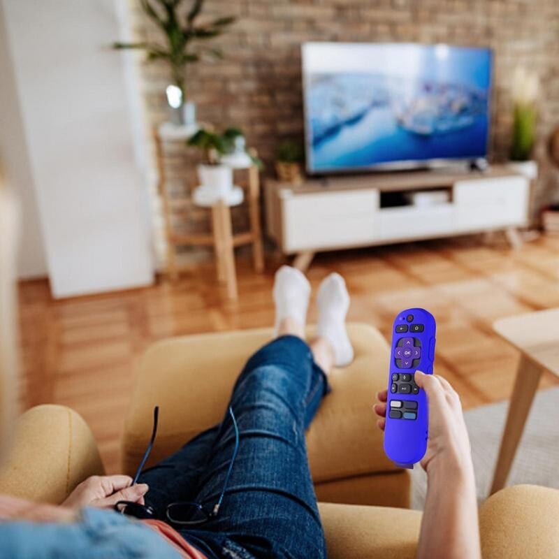 Κάλυμμα τηλεχειριστηρίου ROKUTV Λαστιχένια θήκη σιλικόνης για RokuExpress 4K+ Streaming Stick TV Τηλεχειριστήριο Shell Remote Protective Sleeve