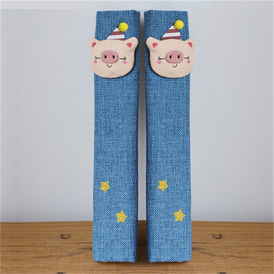 2 vnt. šaldytuvo durelių rankenos dangteliai šaldytuvas su dvigubomis durelėmis, šilta rankena, neslysta, pirštinės, virtuvės namų dekoravimo elementai