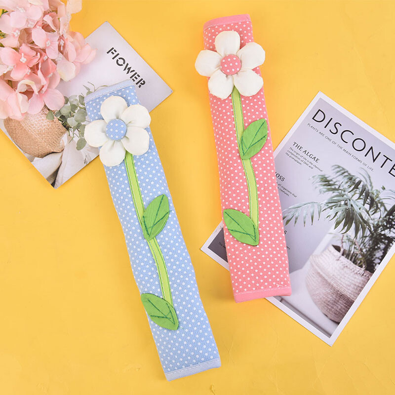 Audinio rankenos dangtelis durelių šaldytuvo rankenėlės dangtis Medvilninis šaldytuvo rankenos pirštinės Durų rankenos apsauginis dangtelis 1 vnt