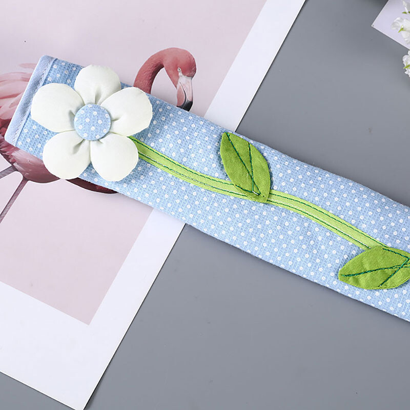 Audinio rankenos dangtelis durelių šaldytuvo rankenėlės dangtis Medvilninis šaldytuvo rankenos pirštinės Durų rankenos apsauginis dangtelis 1 vnt