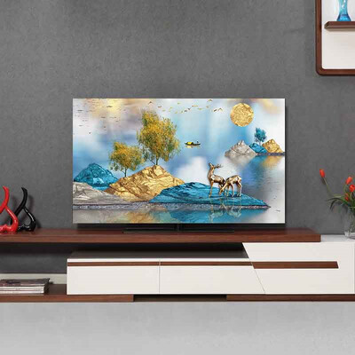 Naujas madingas televizoriaus dangtelis, atsparus dulkėms, buitinis 38/42/46/50/55/60 colių pakabinamas batas Netinka LCD televizoriui. Paprastas televizoriaus dangtelis nuo dulkių