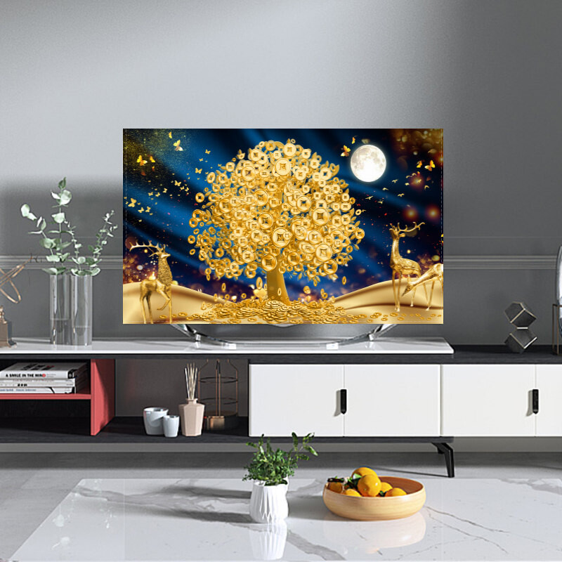 Naujas madingas televizoriaus dangtelis, atsparus dulkėms, buitinis 38/42/46/50/55/60 colių pakabinamas batas Netinka LCD televizoriui. Paprastas televizoriaus dangtelis nuo dulkių