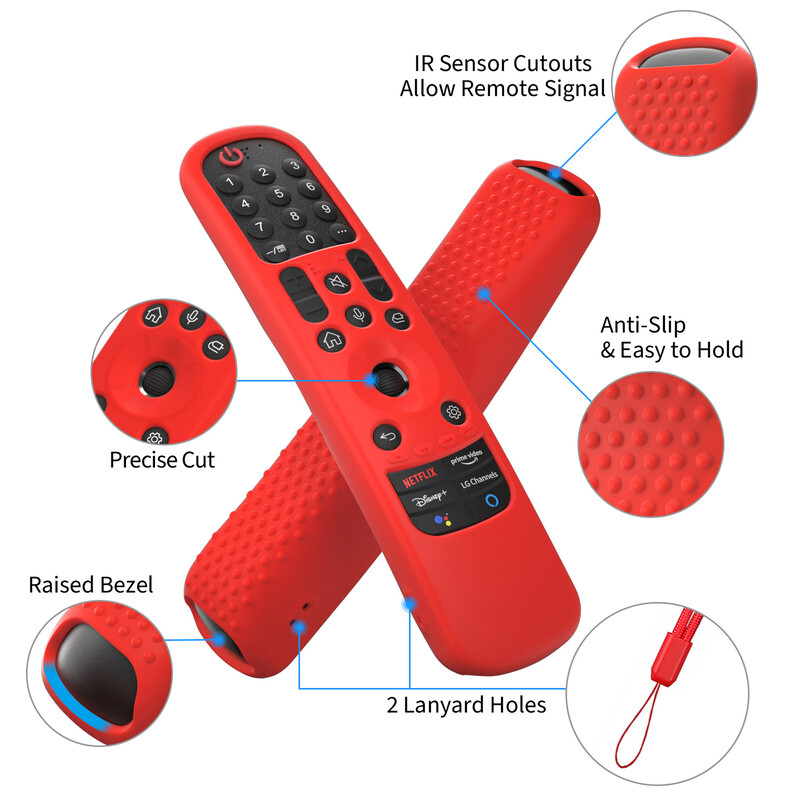 Silikoonümbrised LG Smart TV jaoks Põrutuskindlad Magic kaugjuhtimispuldi ümbris LG MR22GA MR21GA MR23GA kaitsekatted