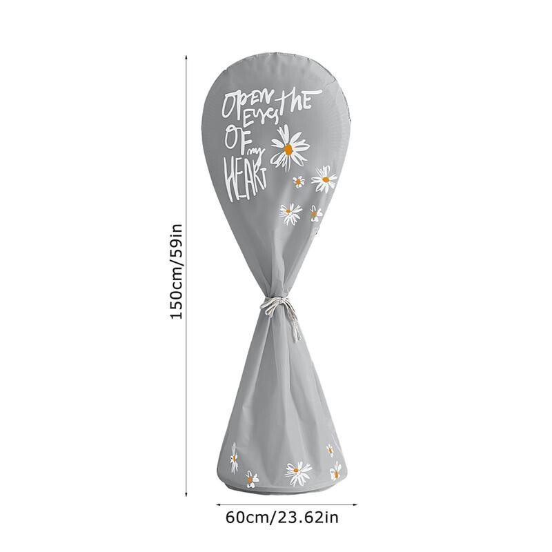 Moderns putekļu necaurlaidīgs elektriskā ventilatora pārsegs Atkārtoti lietojams statīva ventilatora aizsargpārklājs Izturīgs viss iekļauts ūdensnecaurlaidīgs grīdas ventilatora pārsegs