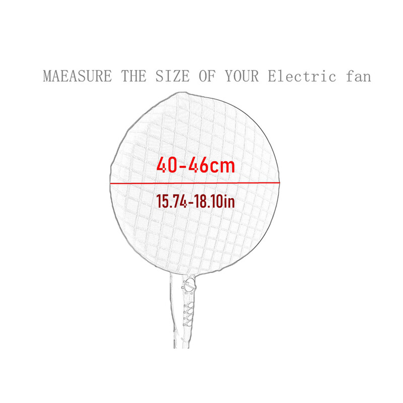 Ümmargune elektriline ventilaatori kate Tolmukate Universaalne kõikehõlmav ventilaatori kaitsekate Kodumajapidamises kasutatavate panipaikade kate Ohutus Tolmukindel kate