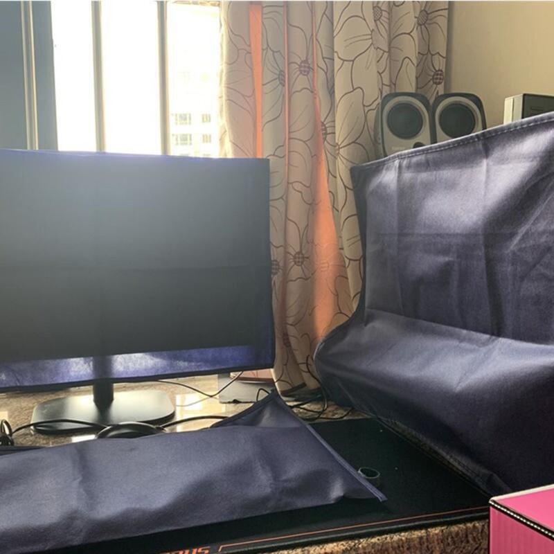 3 vnt. nuo 19 iki 34 colių stalinio kompiuterio dangtelis nuo dulkių Mėlynas LCD ekrano dangtelis Patvarus kompiuterio apsauginis dangtelis kompiuteriui