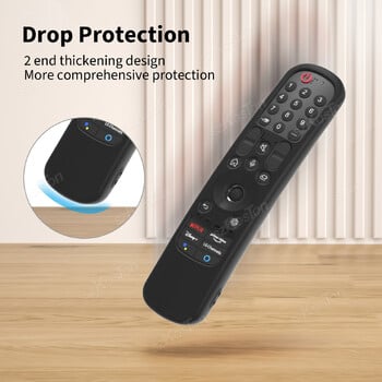 Капак за дистанционно управление за LG Control Case, съвместим с LG Smart TV MR21GA MR22GA/MR23GA Magic Remote Силиконов защитен калъф