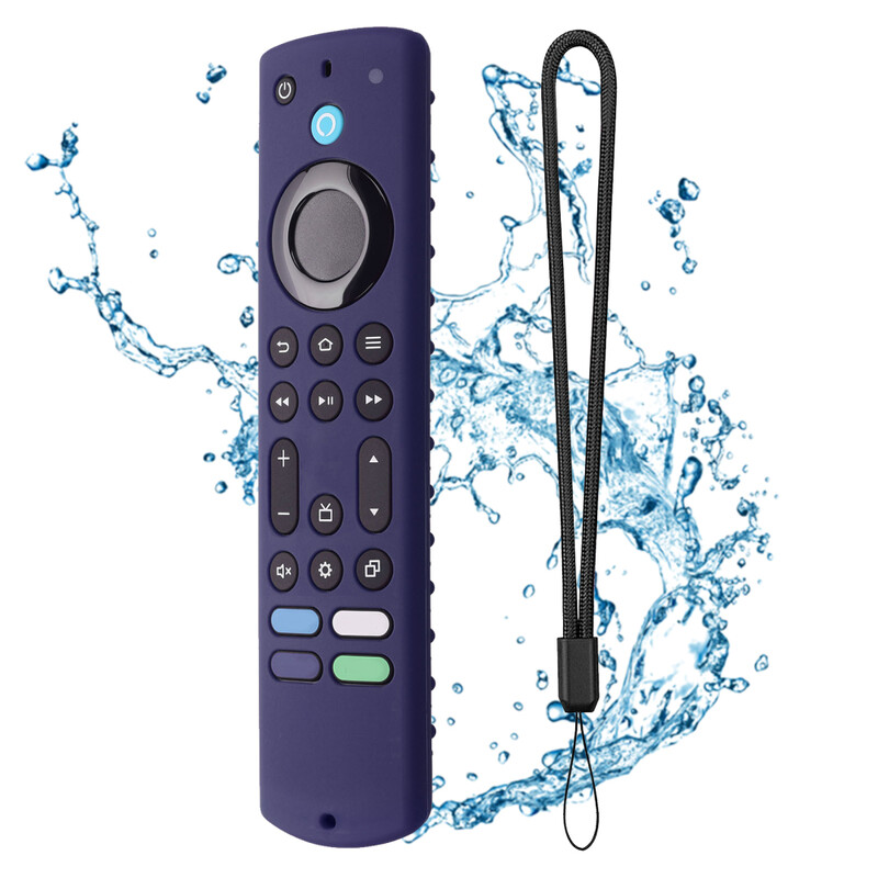 Προστατευτική θήκη απομακρυσμένης σιλικόνης Glow in Dark Αντικατάσταση χειριστηρίου με κορδόνι για νέο Amazon Fire TV Stick 4K Max 2023