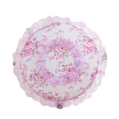 Stojeće navlake za ventilatore Čipkasti cvjetni ukrasni ventilator Poklopac za prašinu Kućni univerzalni okrugli podni ventilator Zaštitna torbica protiv prignječenja prstiju