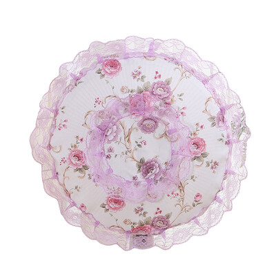 Stojeće navlake za ventilatore Čipkasti cvjetni ukrasni ventilator Poklopac za prašinu Kućni univerzalni okrugli podni ventilator Zaštitna torbica protiv prignječenja prstiju