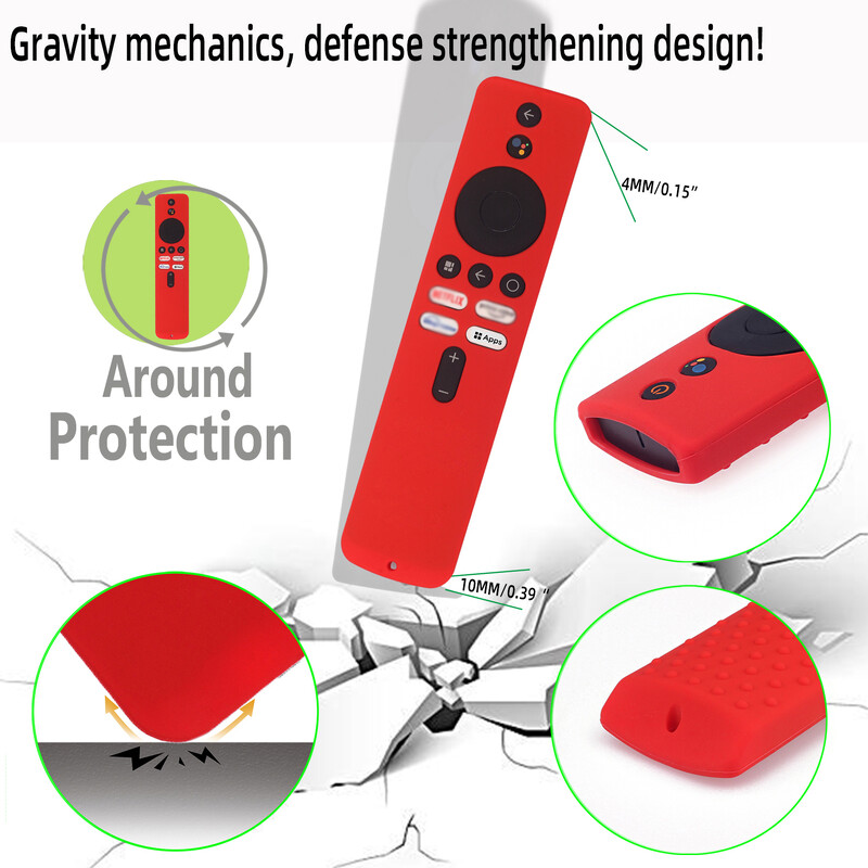 Silikonska zaštitna torbica za Xiaomi TV Box S daljinski upravljač Torbica protiv pada, otporna na prašinu za Mi Box S TV daljinski