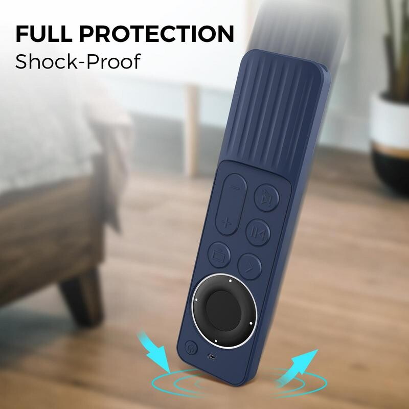 Husă de protecție din silicon Husă durabilă pentru Apple TV, generație rezistentă la praf, telecomandă 4K, mâneci de piele rezistente la șocuri
