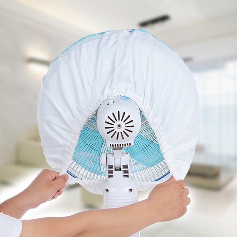 1 pakk veekindel tolmukindel ümmargune ventilaatori kate, elektriline ventilaatori tolmukott