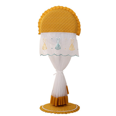 Uus tolmukindel kõikehõlmav elektriventilaatori tolmukate Kodumajapidamises kasutatava põranda ventilaatori katte kaitsekate aluse ventilaatori tolmulapiga koduseks kasutamiseks